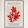 Galrie Henri Matisse Vintage Red Exhibition Print Collection at Berggruen & Cie, Black Frame, 70 x 100cm (28 x 40inch)