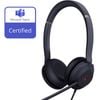YEALINK TEAMS-UH37-D Teams Certified USB Wired Headset, Stereo, USB-C