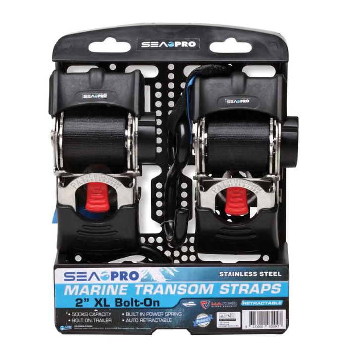 AFN Sea Pro Marine Transom Strap XL 2" Wide 2 Pack