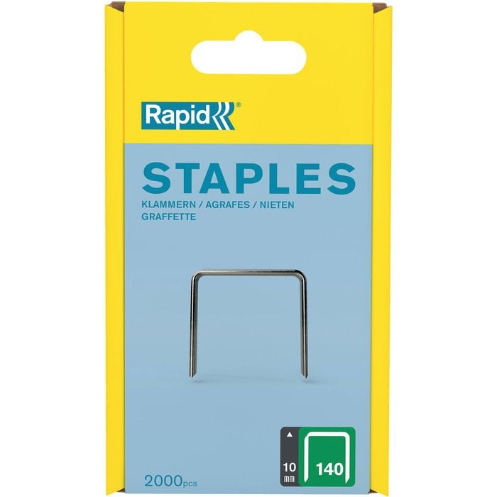 Rapid 10mm 140 Series Staples - 2000 Pack