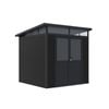 Absco Sheds 2.13 x 2.13 x 2.26m Charcoal Double Door Cabana
