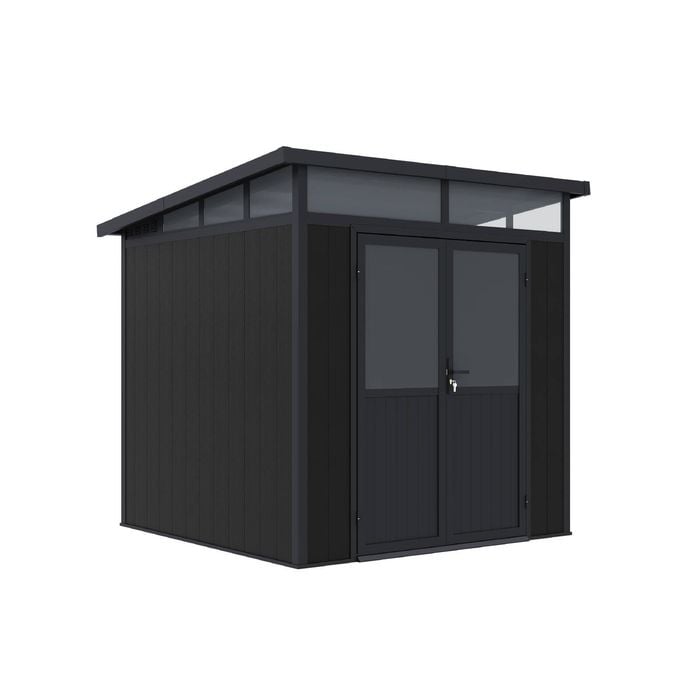 Absco Sheds 2.13 x 2.13 x 2.26m Charcoal Double Door Cabana
