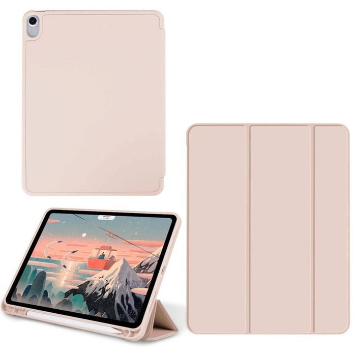 Foldable Smart Cover Flip Case - For Apple iPad 7/8/9 gen 10.2" (2019/2020/2021) (Pink)