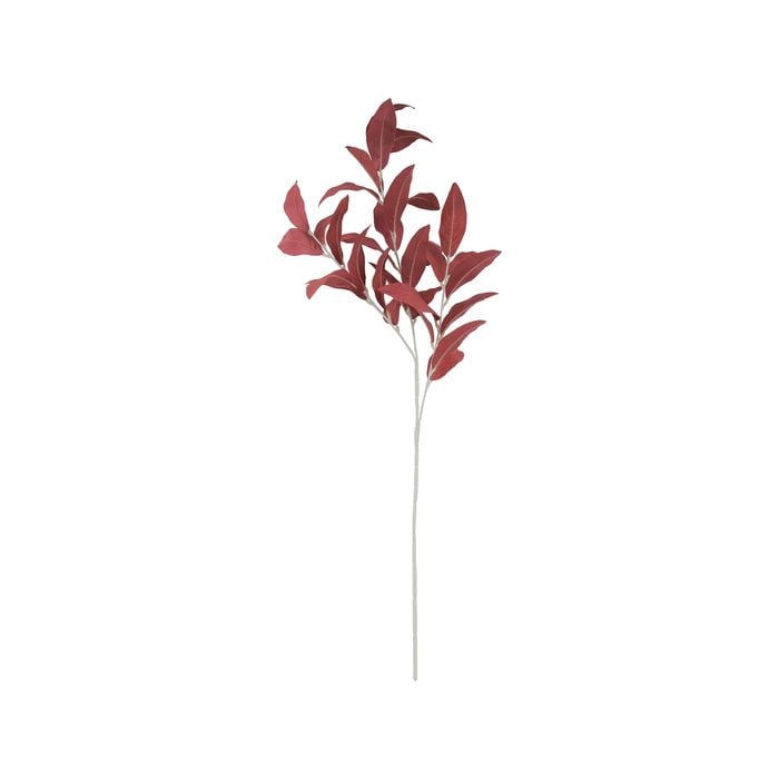 75cm Native Gum Leaves Burgundy Artificial Flower - Burgundy