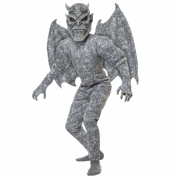 Ghastly Gargoyle Monster Statue Stone Devil Demon Halloween Boys Costume XL