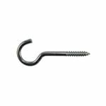 Everhang 26 x 6.2mm Zinc Plated Round Screw Hook - 6 Pack