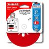 Diablo 125mm 36 Grit Aluminium Oxide Fibre Disc - 4 Pack