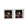 Nicola Spring 10" x 10" White 3D Box Photo Frames - 8" x 8" Mount - Pack of 2