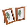 Nicola Spring Acrylic 3d Box Photo Frames With 4" X 6" Mounts - 5" X 7"  - Dark Wood - Pack Of 2