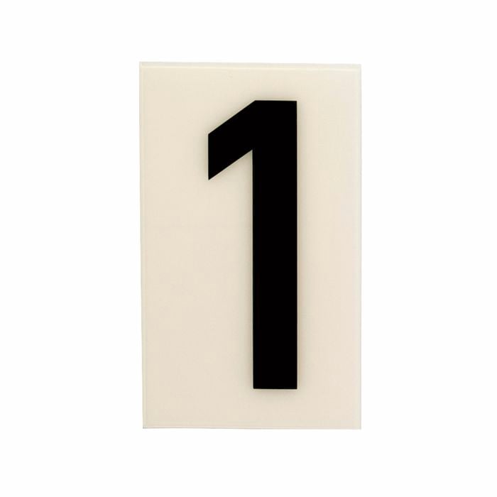 Sandleford 85 x 55mm 1 Black and White Self Adhesive Numeral