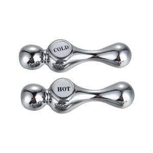 Shaw & Mason Chrome Lever Handles - Pair