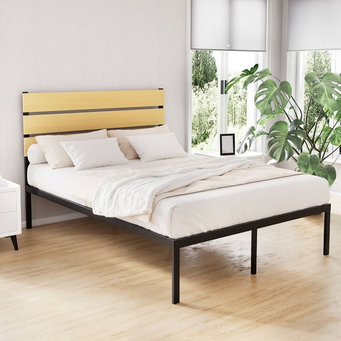 Artiss Metal Bed Frame Black Double Paula