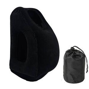 Catzon Inflatable Travel Pillow Multifunction Used for Airplane Sleeping Rest-Black