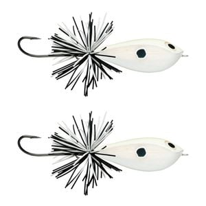 2x Rapala 4.5cm BX Skitter Frog Topwater Surface Fishing Lures - Pale Bone