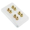 Selby 4.0 Speaker Wall Plate Wallplate Premium Pre-Assembled for 4 Speakers