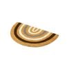 Trekka 75 x 45cm 1/2 Round Arch Coir Printed Doormat