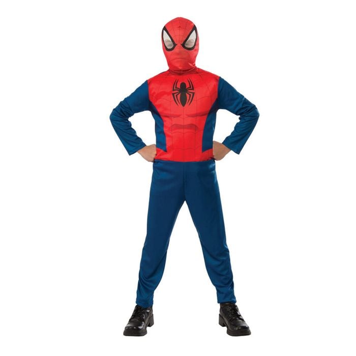 Marvel Disney Spider Man Opp Kids/Boys Dress Up Party Costume Jumpsuit Size 6-8