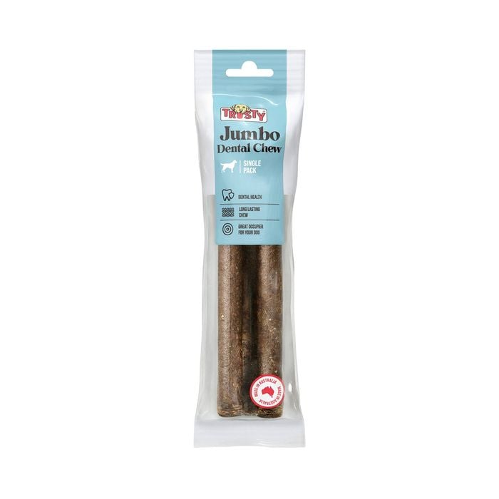Trusty Jumbo Dental Chew Dog Treats - Single Pack