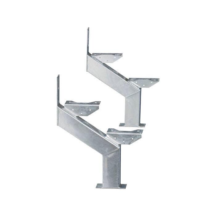 Galintel 2 Tread Heavy Duty Galvanised Steel Stair Stringer - 2 Pack