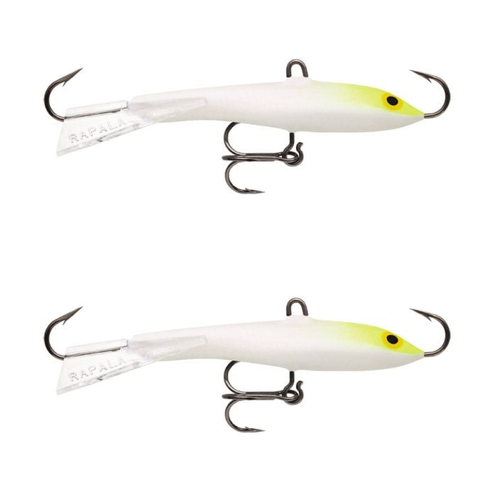 2x Rapala 7cm Jigging Rap Lures 18gm Vertical Jigging Lures - Glow