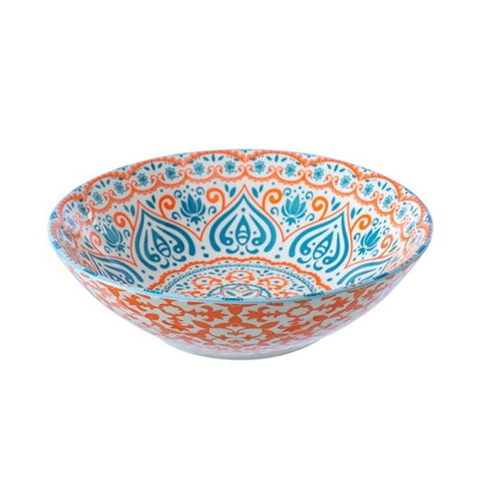 Lemon & Lime Moroccan Deco 23x6cm Ceramic Serving Bowl - Assorted