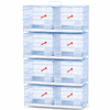 Salesbay 4x Stackable Bird Breeding Cages For Canary Finch White Aviary
