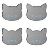 4x 2pc Paws & Claw 45.5cm Silicone Cat Food/Water Placemat Pet Feeding Mat Asstd