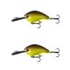 2x 13 Fishing 60mm Jabber Jaw Deep Crankbait Fishing Lure -Chartreuse Root Beer
