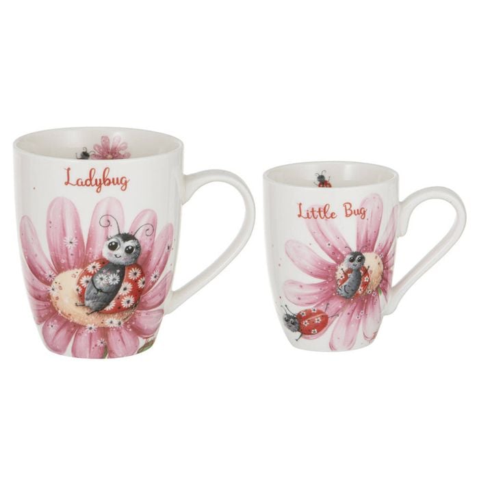 Ashdene Mini Me Mug Gift Set - Lady Bug And Little Bug