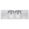 Oliveri 1430 x 480mm Double Bowl Diaz Sink