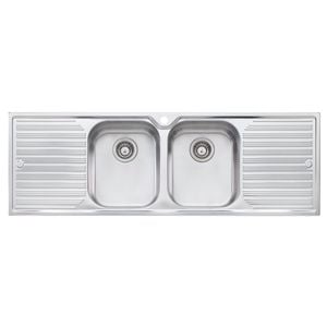 Oliveri 1430 x 480mm Double Bowl Diaz Sink