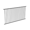 RapidFence 2200 x 1200mm Black Flat Top Fence Panel