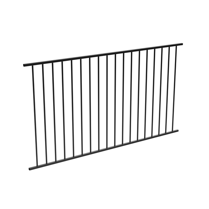 RapidFence 2200 x 1200mm Black Flat Top Fence Panel