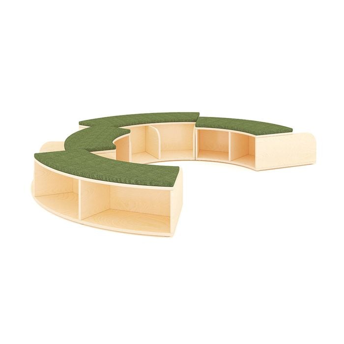 Jooyes Puzzle Series Reading Bench With Storage Set