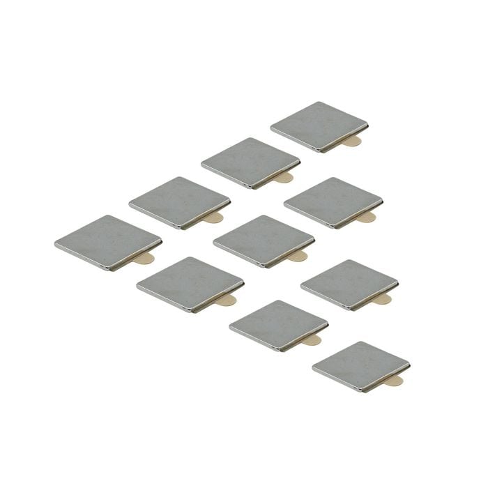 Everhang 15 x 15mm Rare Earth Square Adhesive Magnet - 10 Pack