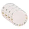 4PK Splosh Caravan Bamboo Melamine Dinner Plate 25cm Round Camping Dish White