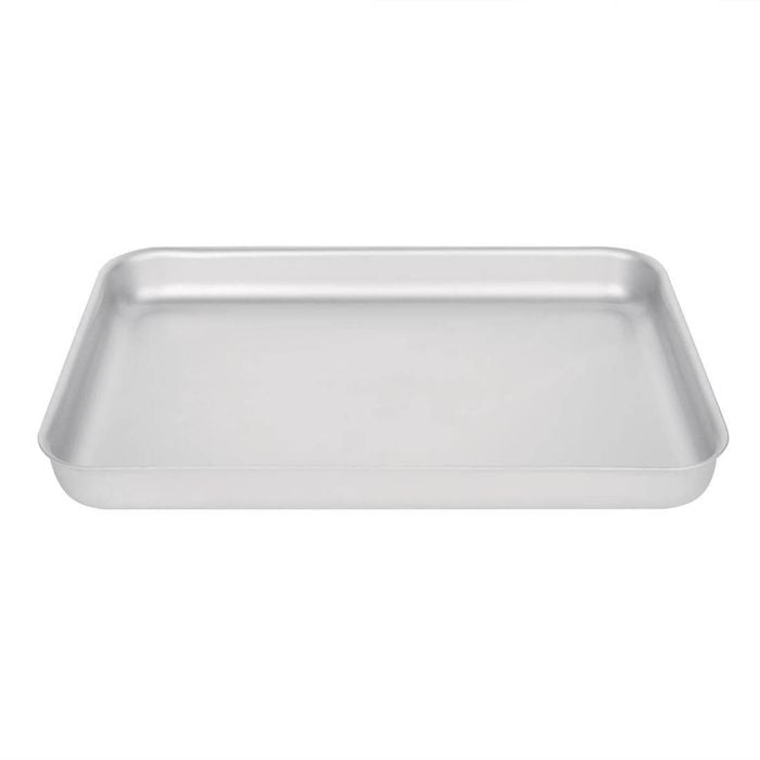 Vogue Aluminium Bakewell Pan 370mm Baking Tray Ovenware Commercial Kitchenware