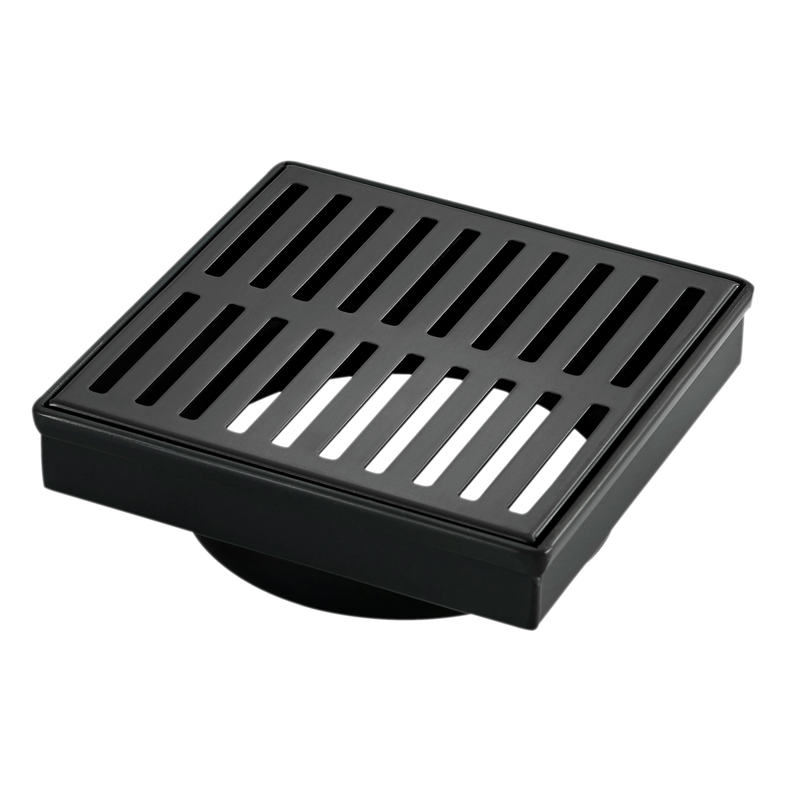 Rococo 100 x 100mm Black Square Floor Grate