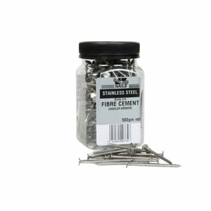 NZ Nails 40 x 2.8mm 500g Hardiflex Flat Head Stainless Steel Grade 316 Nails