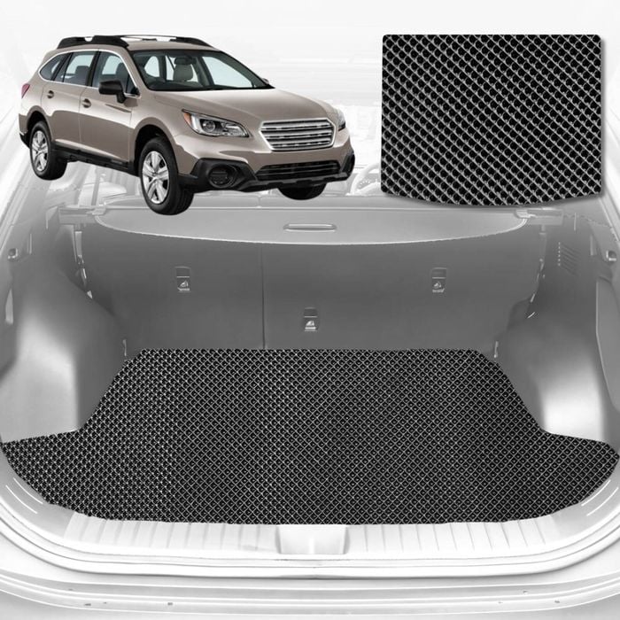 6D Diamond Car Boot Mat for Subaru Outback 2015-2021-Cargo Mat-Black-Outback GT