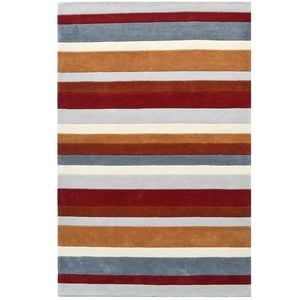 Designer Handmade Xylo Wool Rug-6295-Terracotta-110x160cm