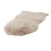 Naturally Sheepskins 90x55cm Stone New Zealand Long Wool Sheepskin Rug - Single