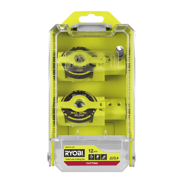 Ryobi 12 Piece Twist Lock Cutting Set