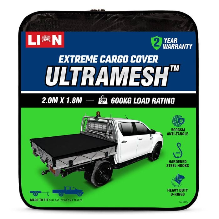 Lion 2.0 x 1.8m Ultramesh Cargo Net
