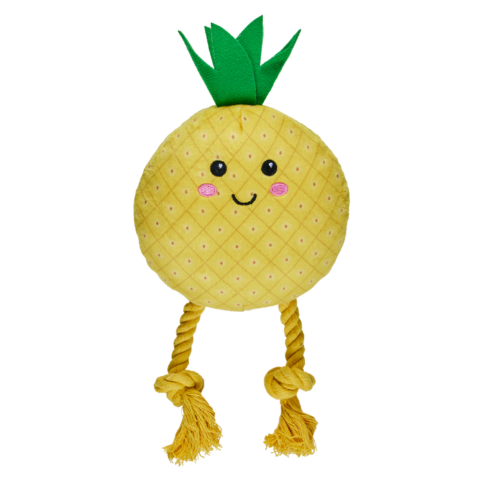 Happy Tails Plush Pineapple With Rope