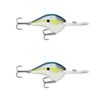 2x Rapala Dives to 20ft Crankbait Lures with Deep Diving Metal Disc - Helsinki