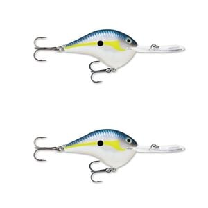 2x Rapala Dives to 20ft Crankbait Lures with Deep Diving Metal Disc - Helsinki