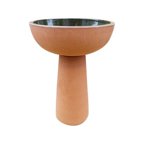 Tuscan Path 38cm Green Kensington Bird Bath - Bunnings Australia