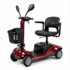 4-wheel Electric Mobility Scooter With Front Basket And Mirrors Yl-09b In Red
