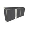 Build-a-Shed 0.8 x 4.5 x 2m Skillion Single Sliding Side Door Shed - Grey